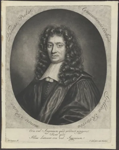 Portrait of Phinéas Piélat, Walloon minister in Rotterdam