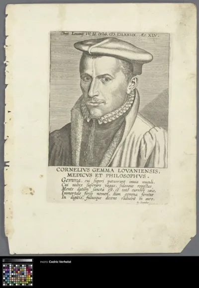 Portrait of physician Cornelius Gemma