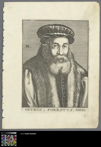 Portrait of physician Petrus Forestus