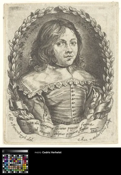 Portrait of poët Willem van der Borcht