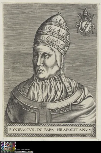 Portrait of pope Boniface IX