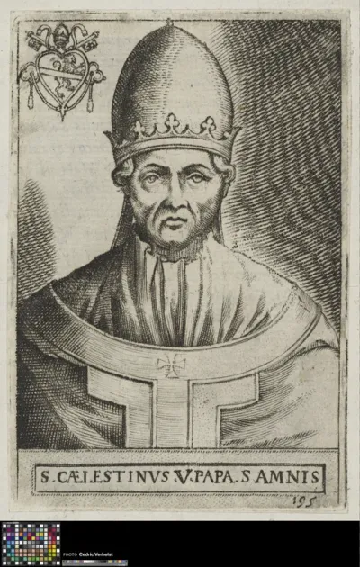 Portrait of pope Celestine V