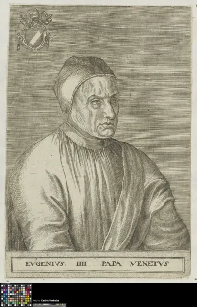 Portrait of pope Eugene IV