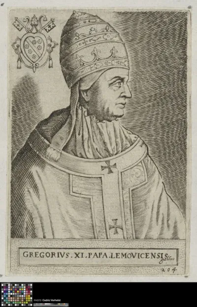 Portrait of pope Gregory XI