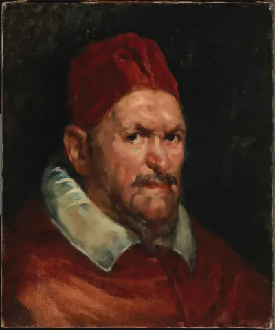 Portrait of Pope Innocent X, copy after Velázquez