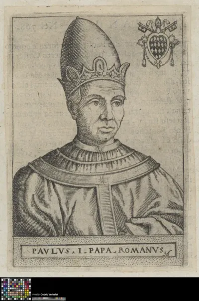 Portrait of pope Paul I