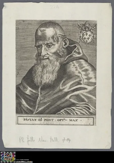 Portrait of pope Paul III