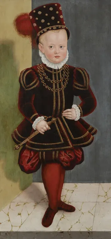 Portrait of Prince Christian I, son of Elector August, as a child at the age of 4