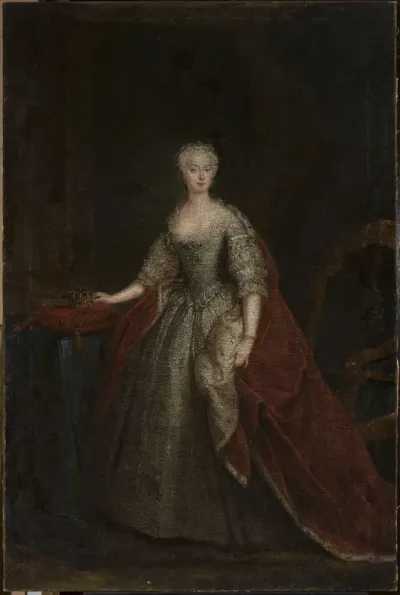 Portrait of Princess Augusta of Saxe-Gotha.