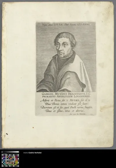 Portrait of professor Gabriel van der Muyden