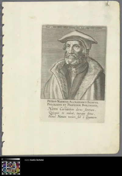Portrait of professor Petrus Nannius