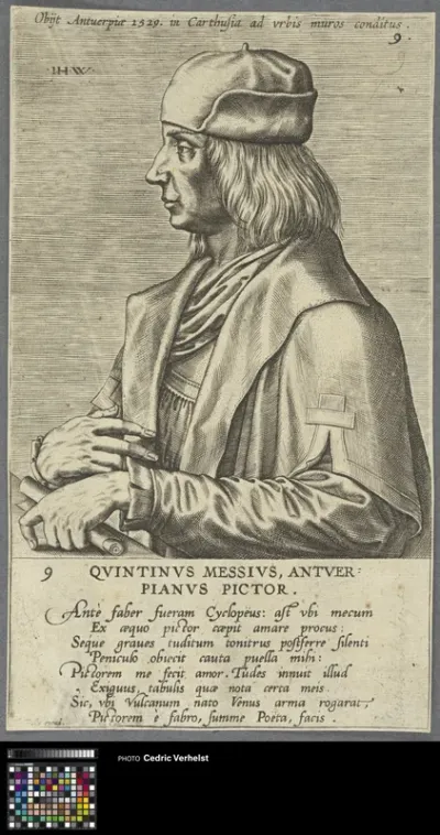 Portrait of Quinten Massijs (Qvintinvs Mesivs, Anver Pianvs Pictor)