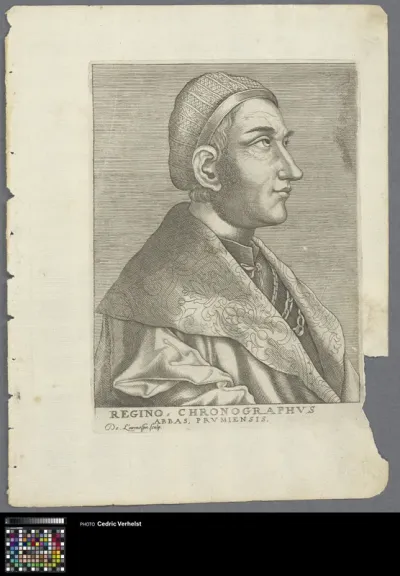 Portrait of Regino, abbot of Prüm