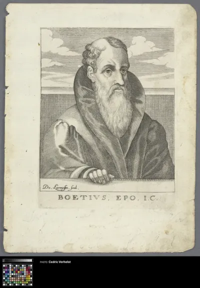 Portrait of scholar and poet Boëtius Epo