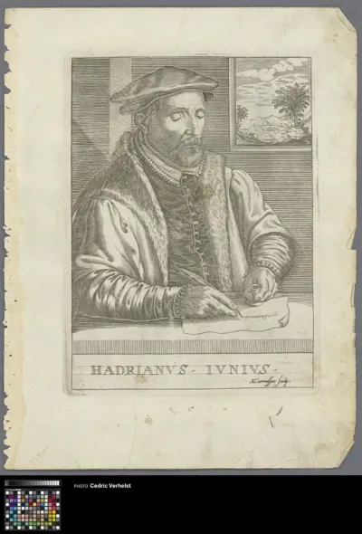 Portrait of scholar, humanist and physician Hadrianus Junius