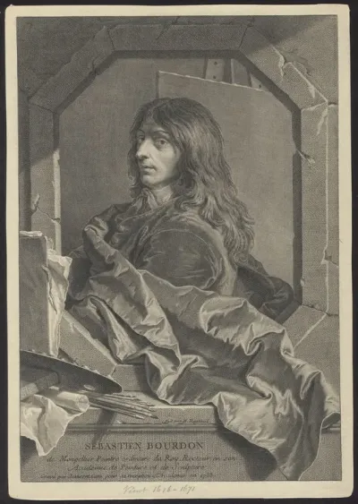 Portrait of Sebastien Bourdon, painter and member of the Academie