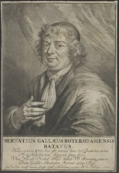 Portrait of Servatius Galleus, Walloon pastor at Haarlem
