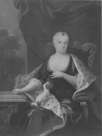 Portrait of Sofia Charlotta Karolina, 1678-1749