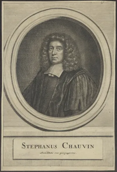 Portrait of Stephanus Chauvin, author of Lexicon Philosophicum
