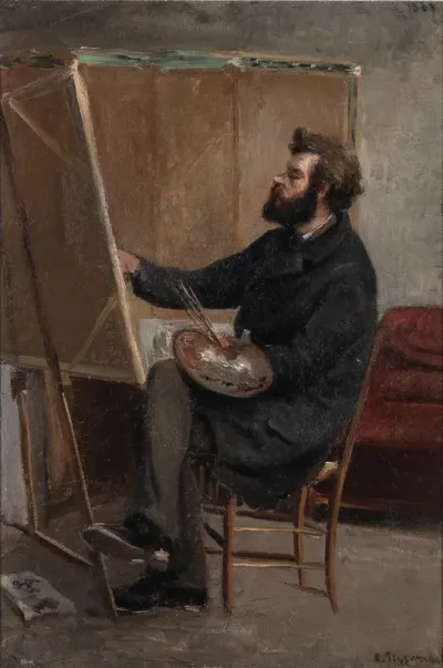 Portrait of the Artist Ludovic Piette before His Easel