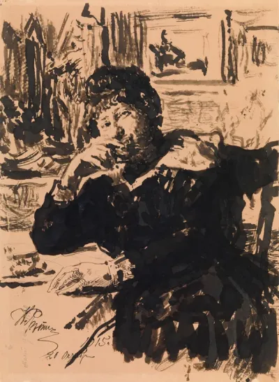 Portrait of the Artist's Daughter, Vera Repina (Portrait of a Woman)
