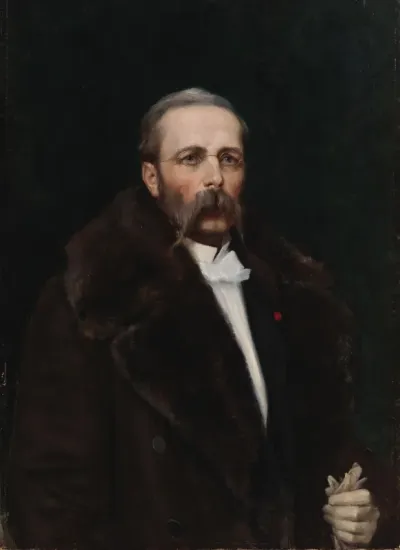 Portrait of the Artist's Father Chief Director Carl Albert Edelfelt