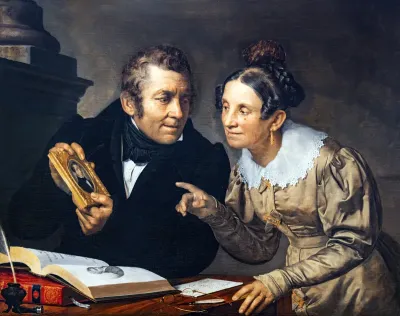 Portrait of the artist's parents