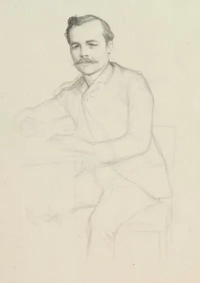 Portrait of the Author René Vallery-Radot, Study