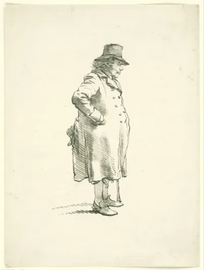 Portrait of the beggar Hendrik Delbroeck