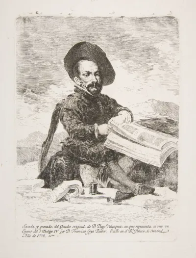 Portrait of the court dwarf El Primo, after Velázquez