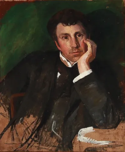 Portrait of the Norwegian painter Torleiv Stadskleiv