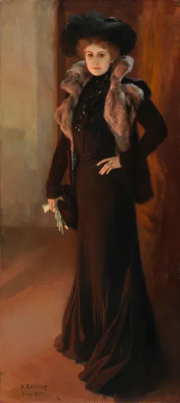 Portrait of the Opera Singer Aino Ackté ; Portrait of the Singer Aino Ackté