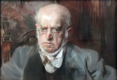 Portrait of the Painter Adolph Menzel (detail)