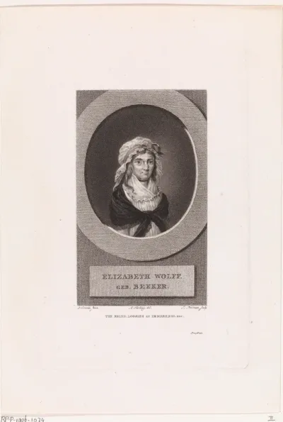 Portrait of the Poetess Elisabeth Wolff