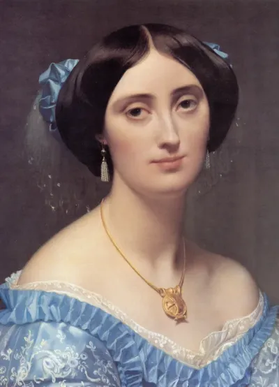 Portrait of the Princesse Albert de Broglie (detail)