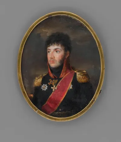 Portrait of the Russian General Davydov, Pyotr Aleksandrovich.