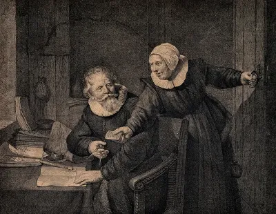 Portrait of the shipbuilder Jan Rijcksen and his wife Griet Jans