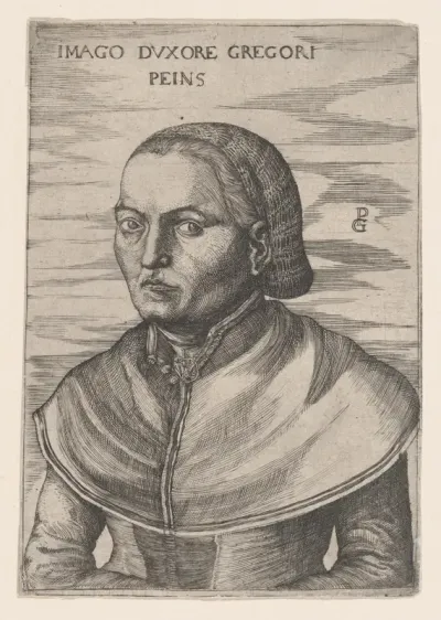 Portrait of the Wife of Georg Pencz (Imago Duxore Gregori Peins)