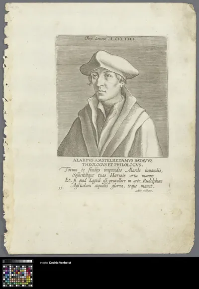 Portrait of theologian Alardus van Amsterdam