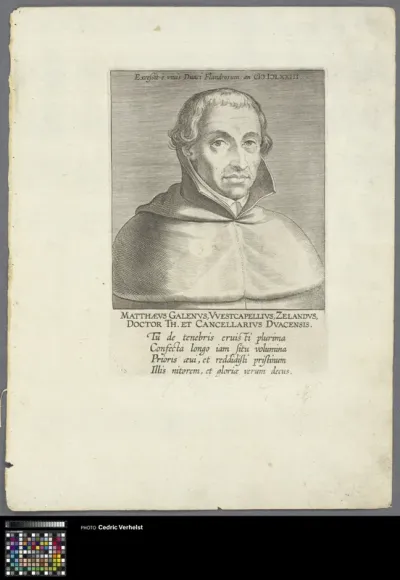 Portrait of theologian and professor Mattheus van Galen