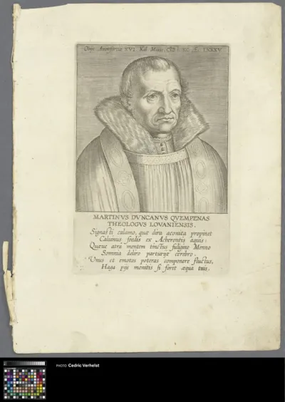 Portrait of theologian Martinus Donck