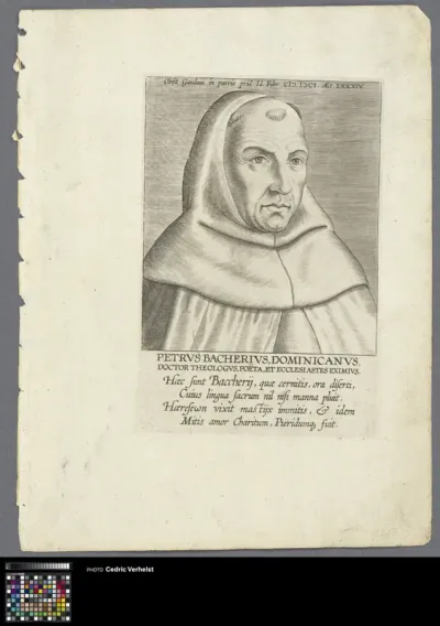 Portrait of theologian Petrus de Backere
