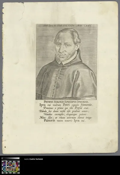 Portrait of theoloog Petrus Simons