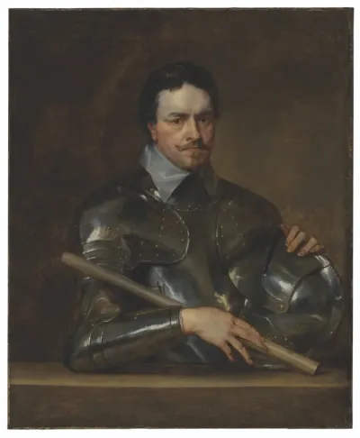 Portrait of Thomas Wentworth, 1st Earl of Strafford (1593-1641), half-length, in armour