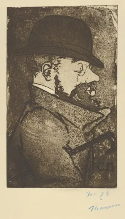 Portrait of Toulouse-Lautrec (Portrait de Toulouse-Lautrec), from "L'Estampe Originale"
