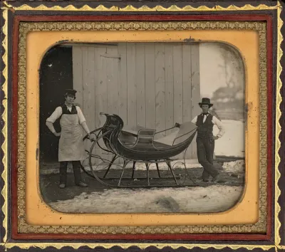 Portrait of Two Sleigh Makers