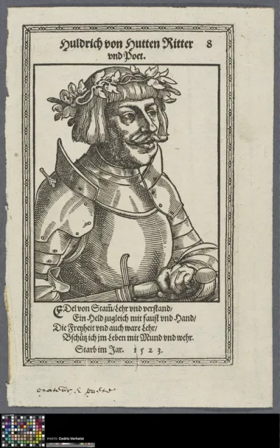 Portrait of Ulrich von Hutten, German knight
