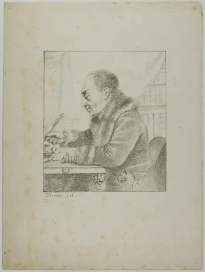 Portrait of Volney Dipping his Pen