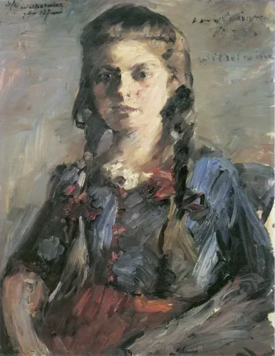 Portrait of Wilhelmine with Braids