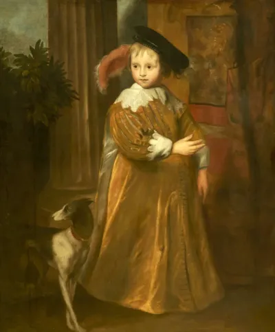 Portrait of Willem II van Oranje-Nassau (1626-1650) as a child